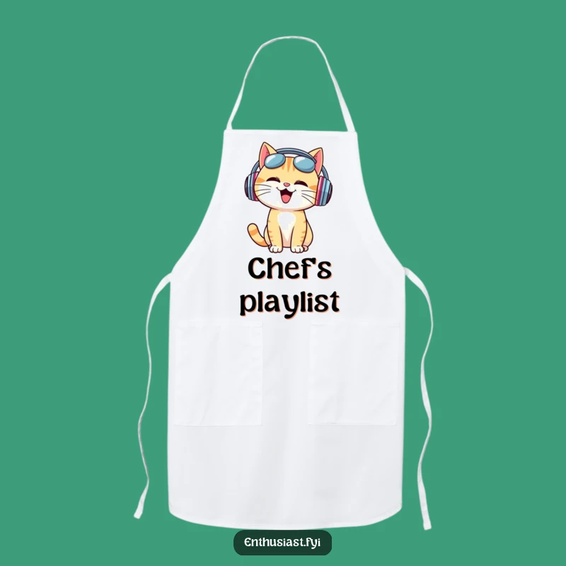 Funny Cat DJ Apron - Mix, Mingle & Make Music!