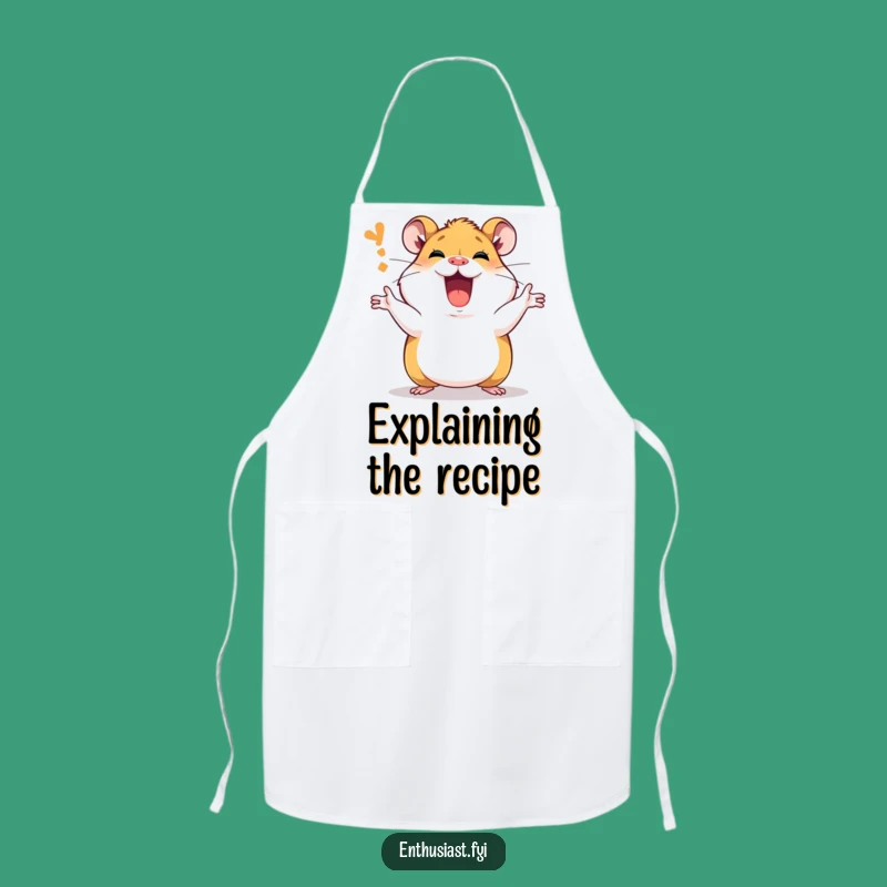 Funny Hamster Apron: Passionate Explainer - Cook with Passion Gift!