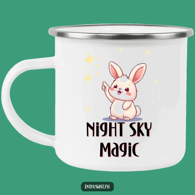 Funny Bunny Campfire Stargazing Mug: Cozy Outdoor Gear for Dreamers