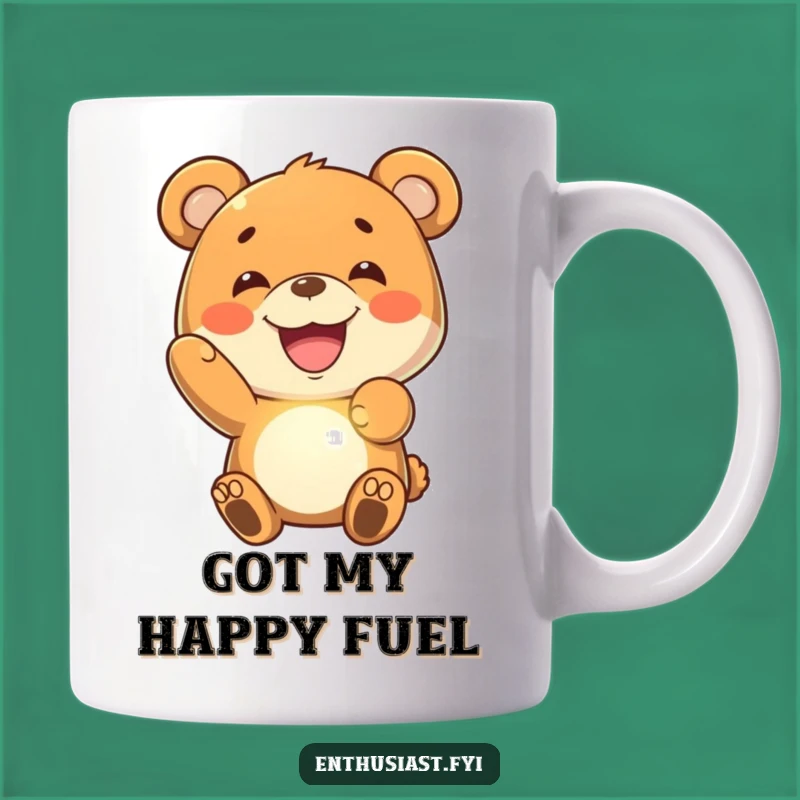 Funny Bear Grin Mug: Glowing Object Joy: Perfect Gift!