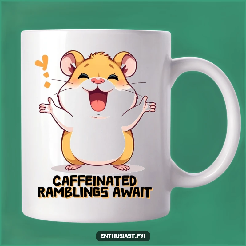 Funny Hamster Mug: Passionate Explainer - Hilarious Enthusiast Gift!