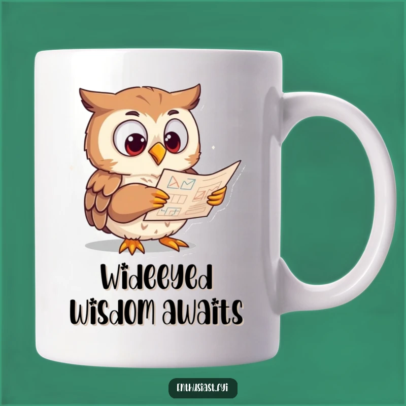 Funny Mug: Study Owl Nerd, Hilarious Gift for Smarty Pants