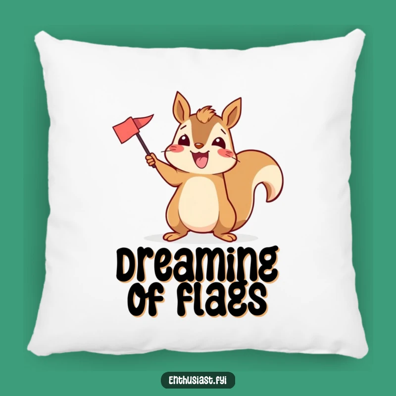 Funny Excited Squirrel Pillow: Cozy Comfort with a Spirited Touch