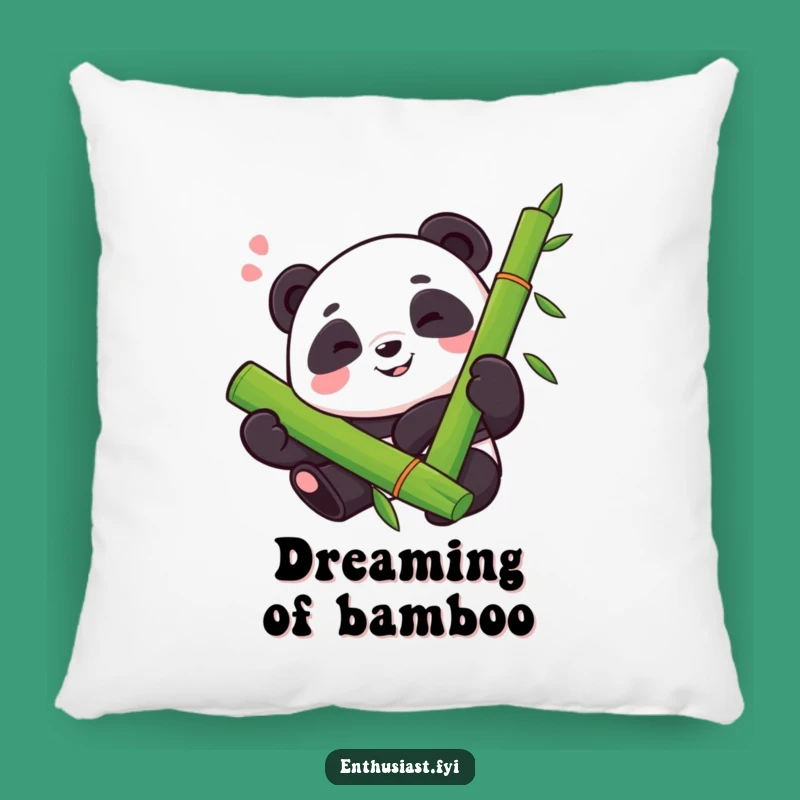 Funny Panda Bamboo Pillow: Cozy Hug Cushion, Humorous Home Decor Gift