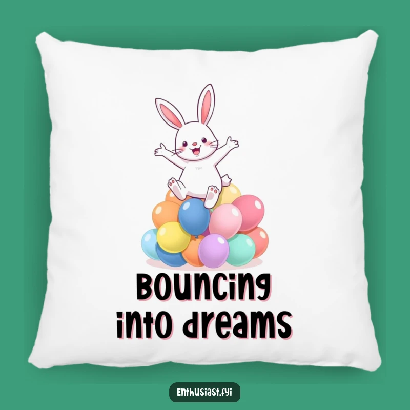 Funny Rabbit Balloon Leap Pillow: Snuggle Up With Joyful Comfort