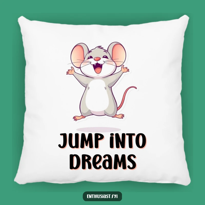 Funny Mouse Excitement Pillow: Cozy Comfort with a Bounce