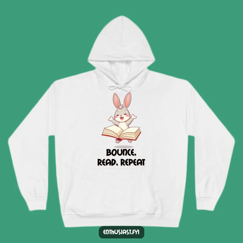 Funny Reading Bunny Hoodie: Cozy Up with Your Favorite Stories