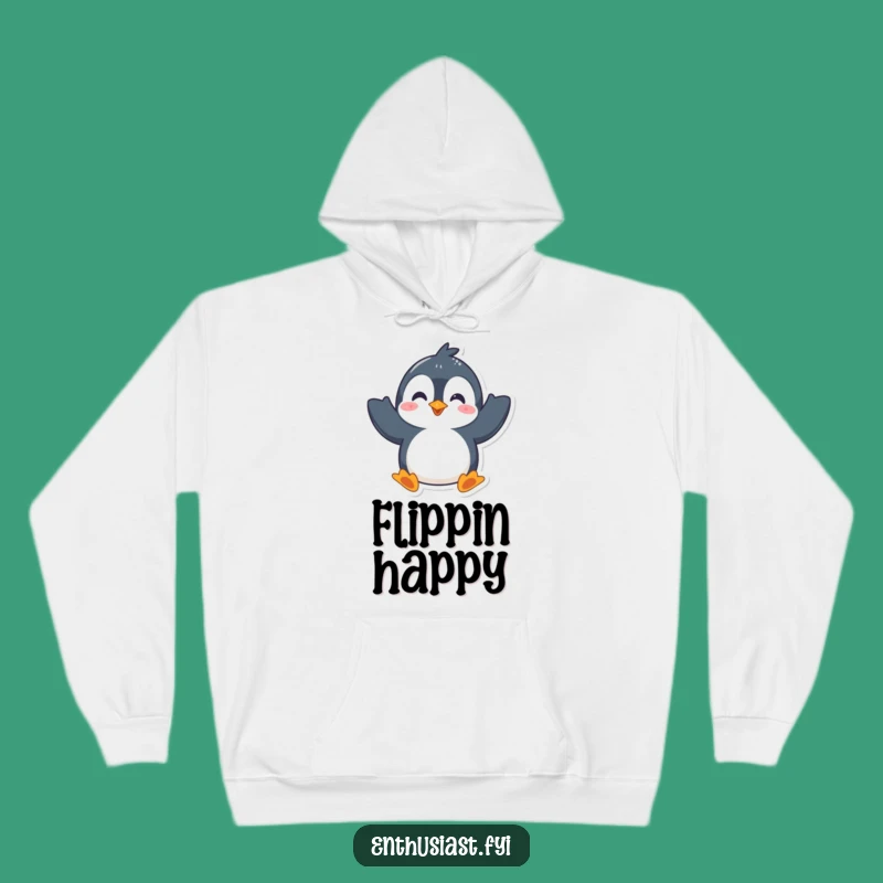 Cozy Penguin Pal Hoodie: Stay Warm and Cheerful with This Funny Waving Friend