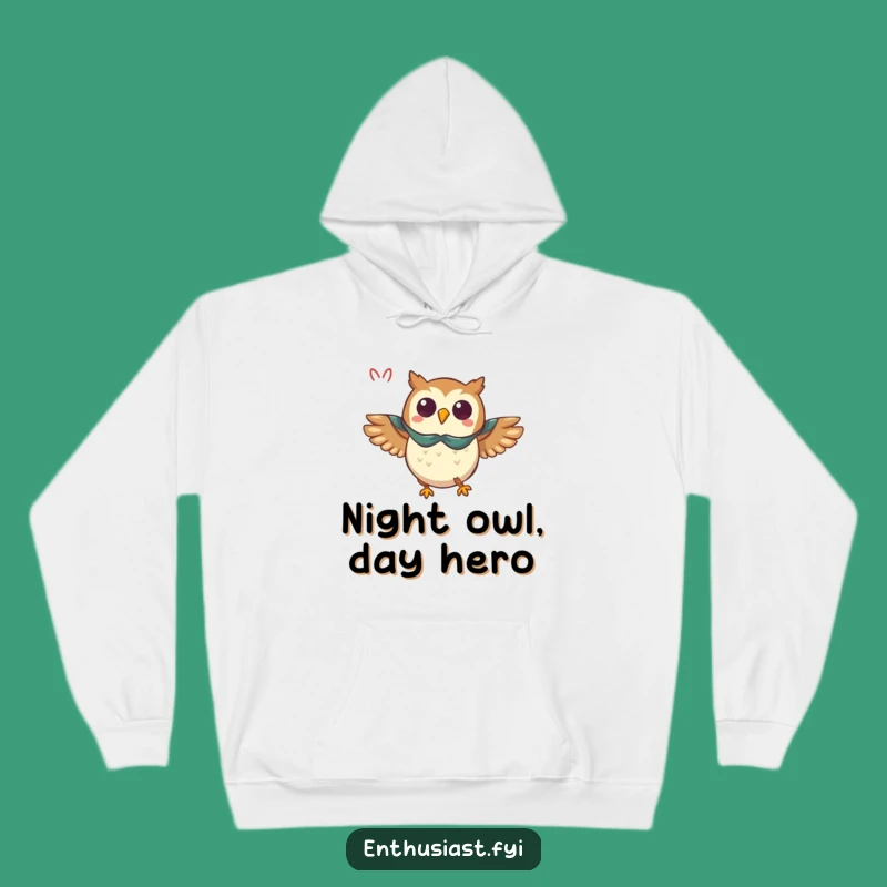 Funny Owl Cape Hoodie - Cozy & Heroic Fan Apparel for Owl Lovers