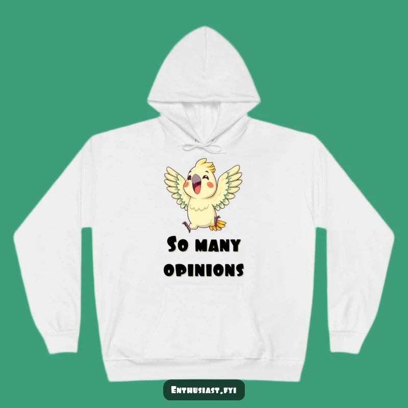 Funny Parrot Squawk Hoodie: Cozy Enthusiastic Avian Comfort Gift