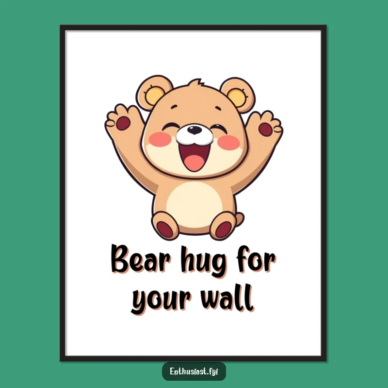 Free Printable Bear Wall Art: Hilarious Downloadable Poster for Instant Joy!