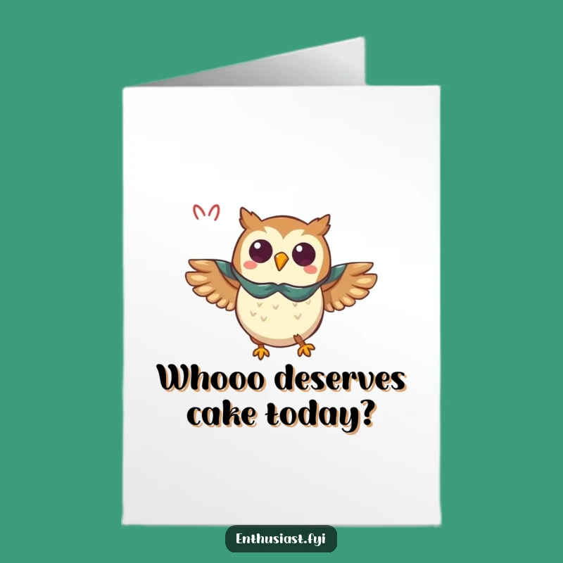 Free Printable Birthday Card: Super Owl Flying - Heroic DIY Birthday Gift