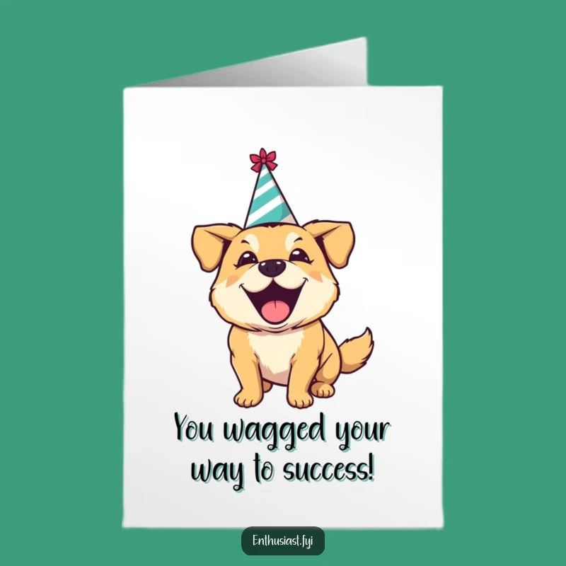 Free Printable Dog Party Congrats Card: Hilarious Downloadable Gift for Paw-some Achievements