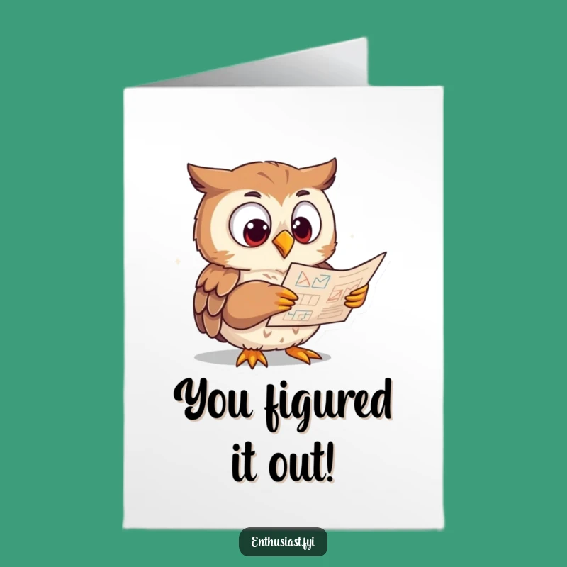 Free Printable Congrats Card: Brainy Breakthrough - Funny Downloadable for Smart Achievements