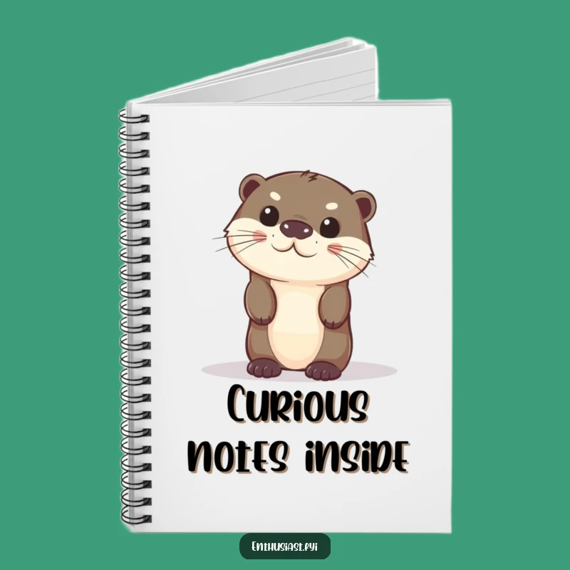 Funny Curious Otter Notebook: Jot Down Your Discoveries