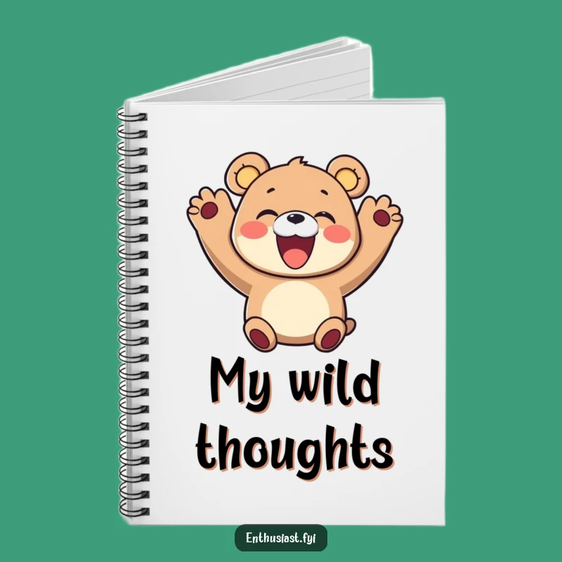 Funny Bear Notebook: Capture Your Thoughts with This Cheerful Character
