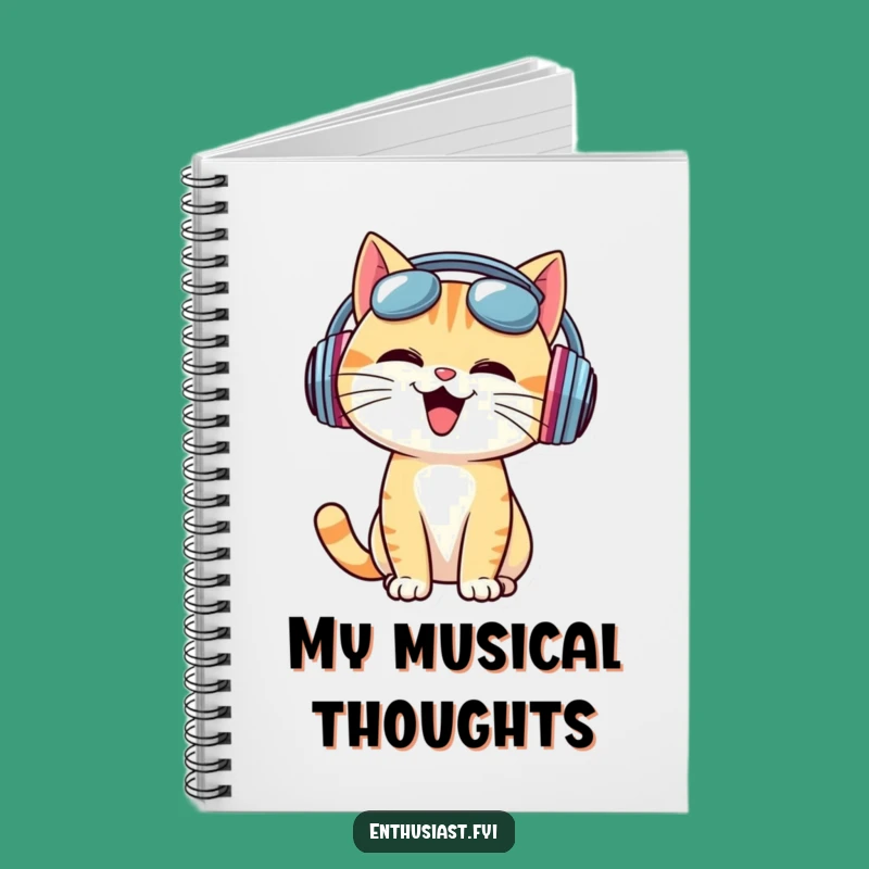 Funny Cat DJ Notebook - Jot Down Your Groovy Ideas!