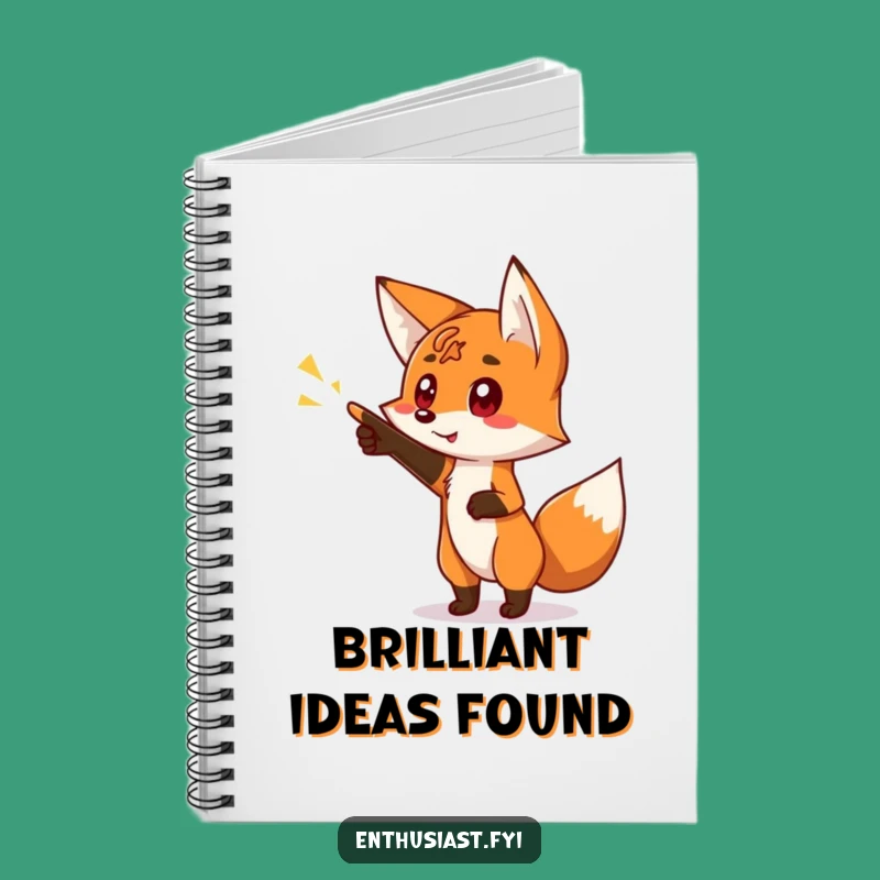Funny Fox Curiosity Notebook: Journal for Ideas Gift