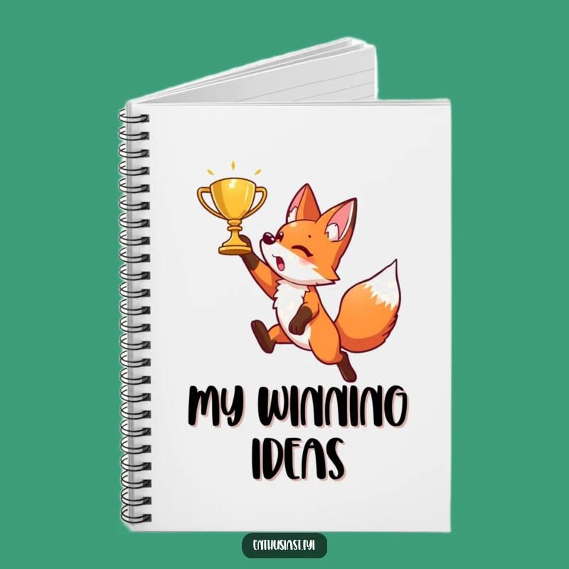 Funny Fox Notebook: Plan Your Victories with This Energetic Character