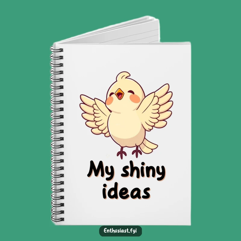 Funny Bird Ideas Notebook: Jot Down Your Shiny Thoughts!