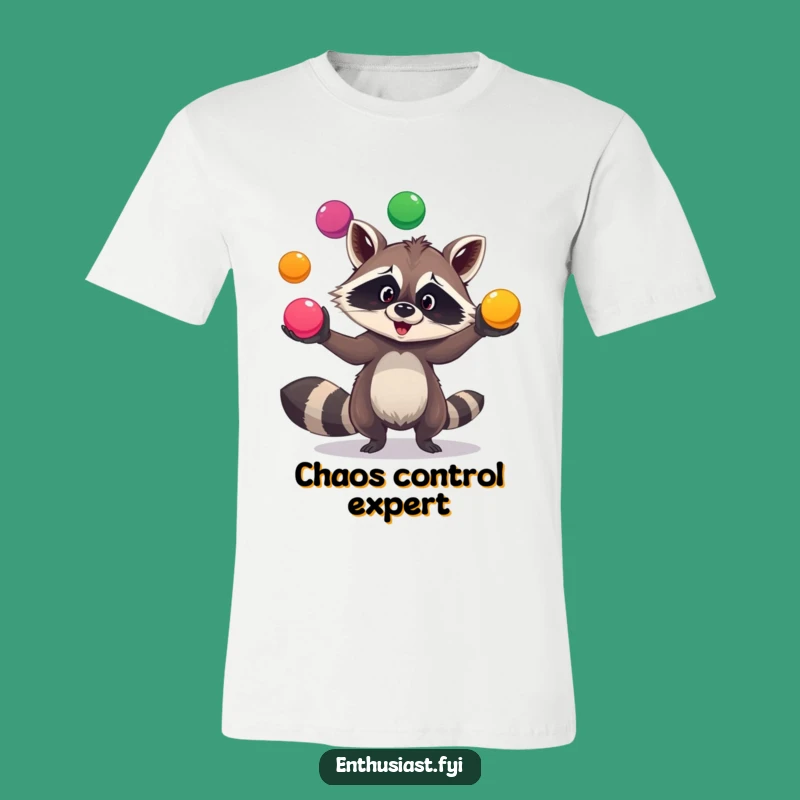 Funny Raccoon Juggler T-Shirt: Show Off Your Playful Skills