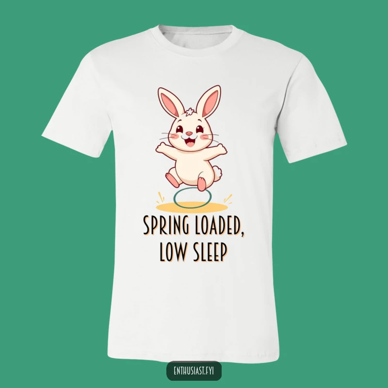 Funny Rabbit Spring Bounce T-Shirt: Wear Your Joyful Spirit