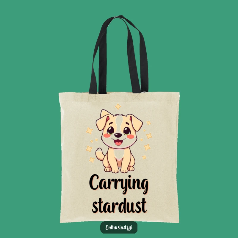 Funny Starry Dog Tote Bag: Carry Happiness with this Funny Gift!