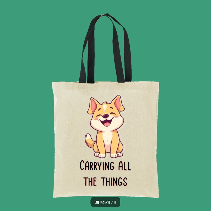 Funny Dog Barking Tote Bag: Carry Your Essentials with a Happy Woof!