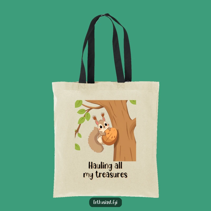 Funny Squirrel Shopping Bag: Carry Your Nuts in Style!