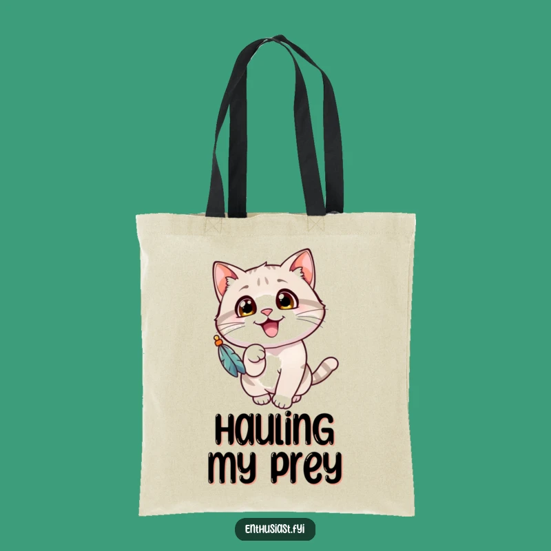 Funny Cat Tote Bag: Carry Your Essentials with a Playful Kitty, Great Gift